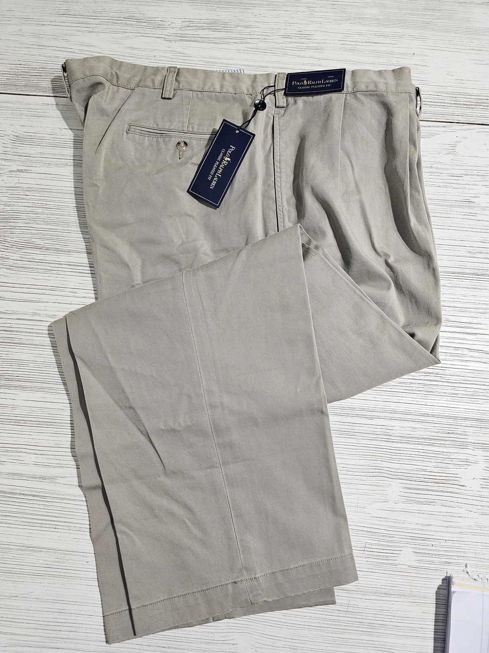 Polo by Ralph Lauren Classic Pleated Fit Khaki Slacks
